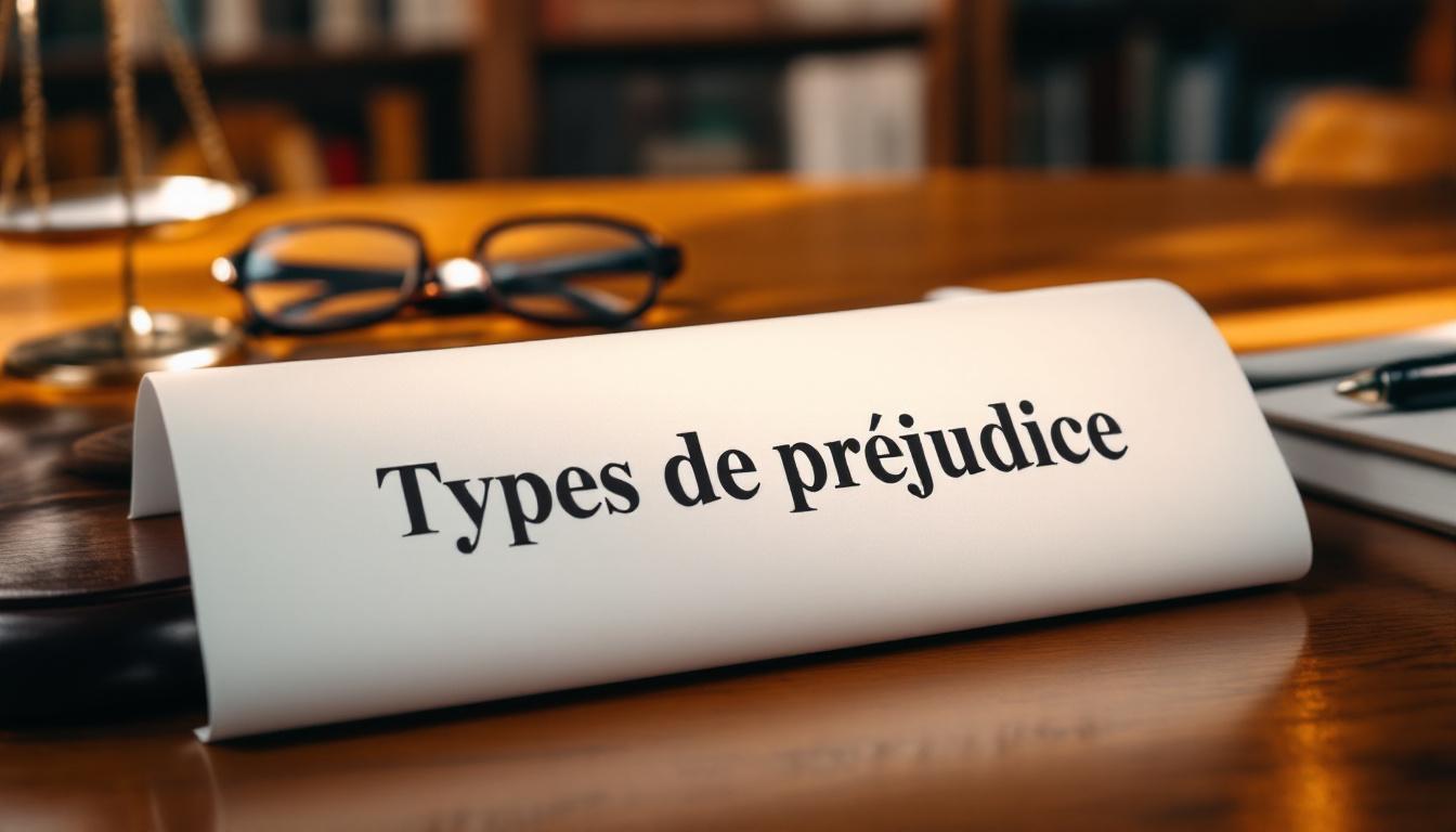 Les 7 principaux types de préjudice reconnus en 2026